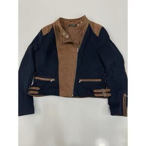 RALPH LAUREN LEATHER AND FABRIC JACKET XL